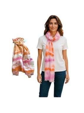 Time And Tru Oblong Tie Dye Scarf